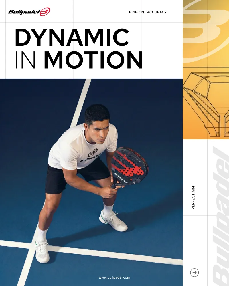 Bullpadel 01 — studio ad design example